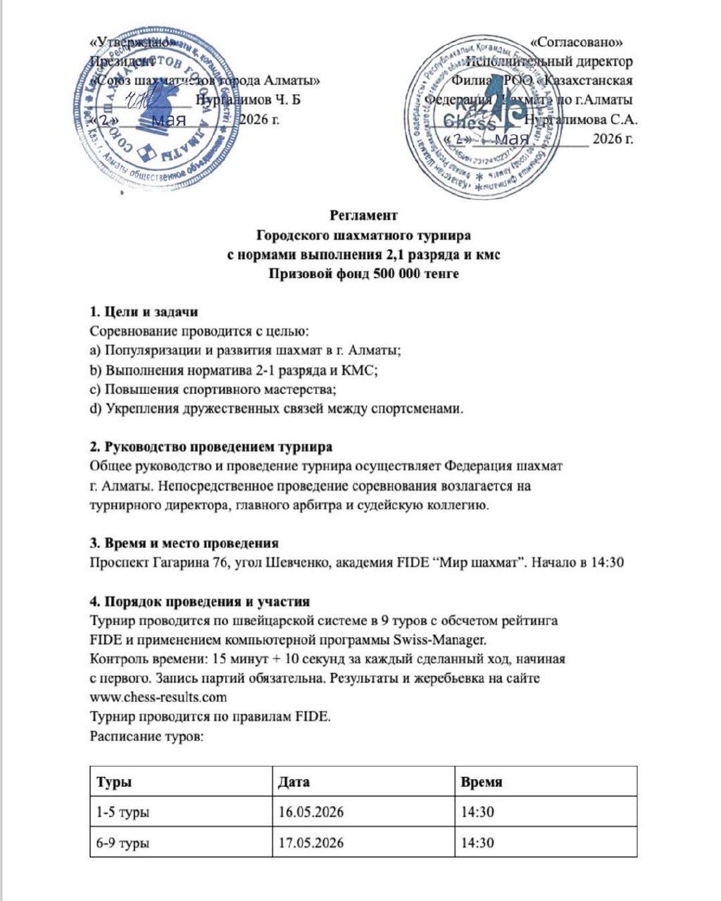 Регламент 1